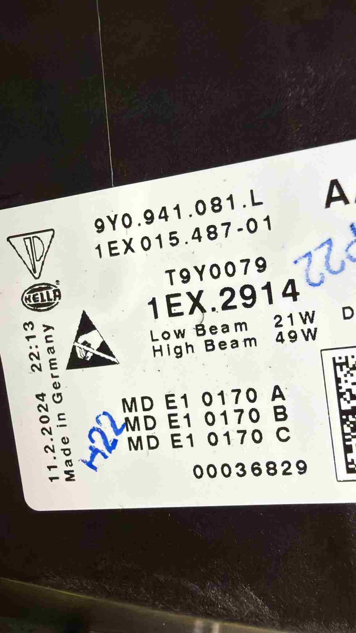 Фара левая Porsche Cayenne 020426-152