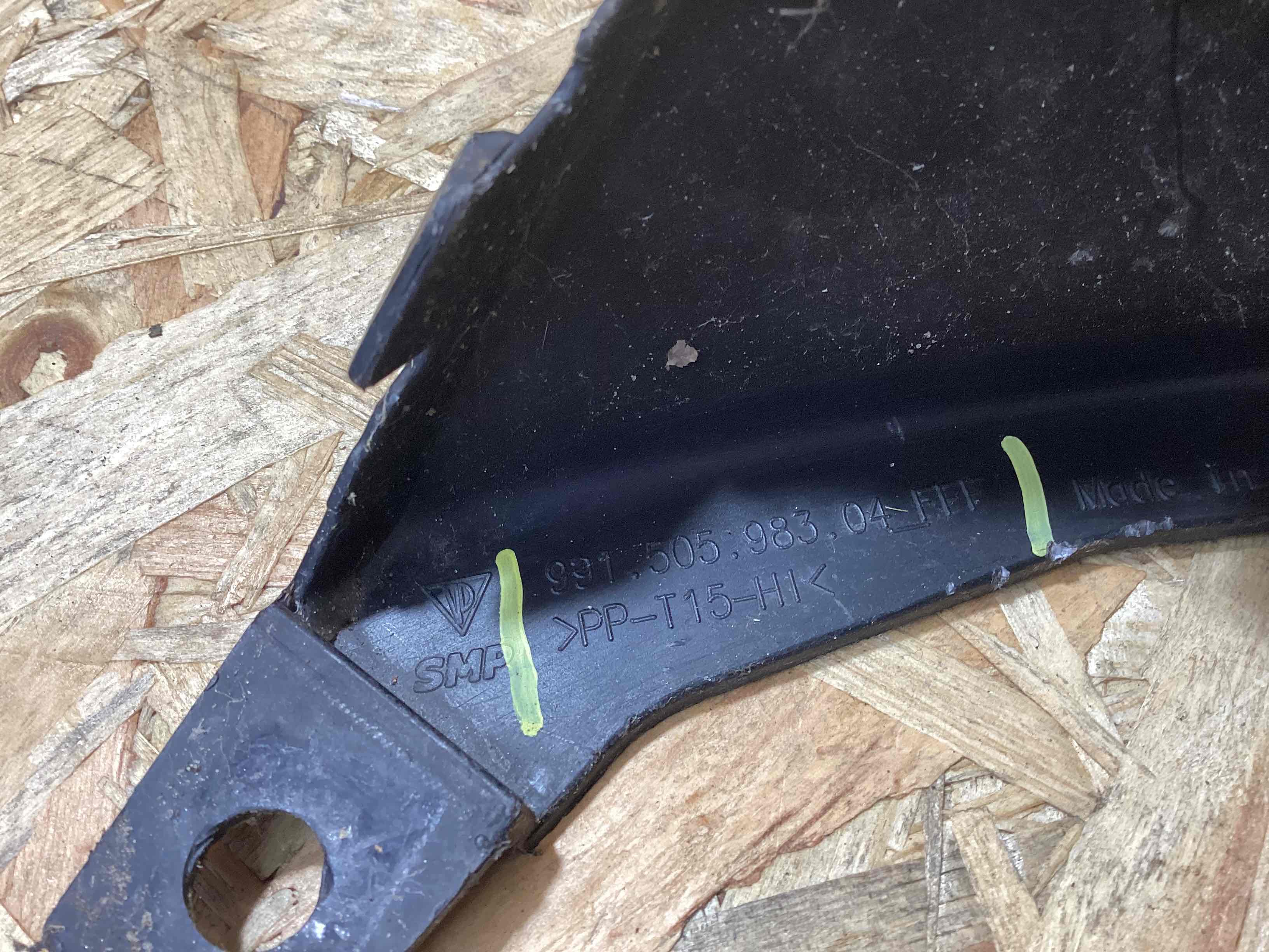 Накладка на бампер Porsche 911 060826-108