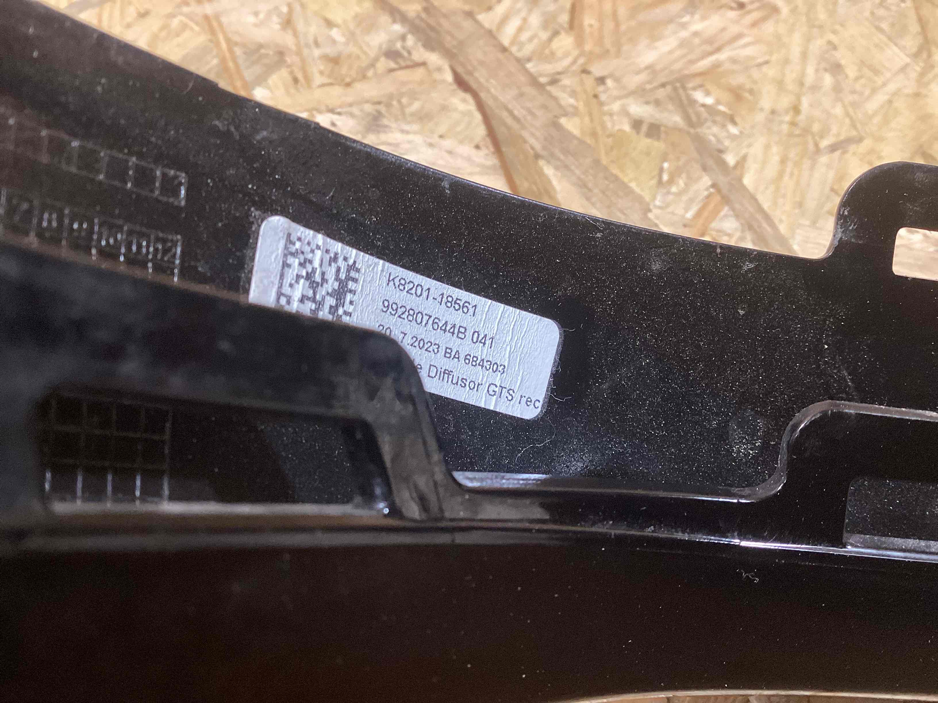 Заглушка, вставка (решетка) в бампер Porsche 911 080526-131