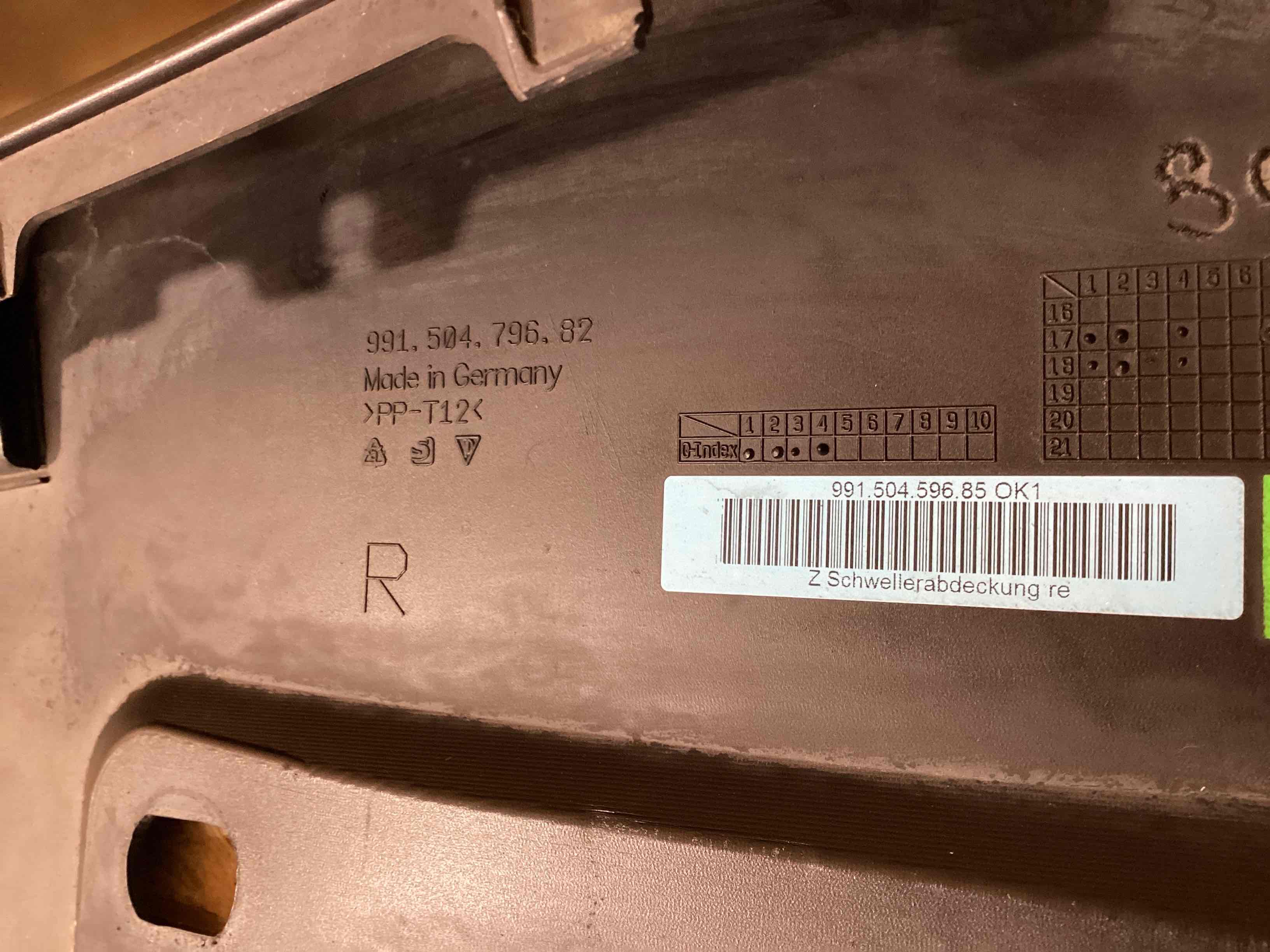 Порог правый Porsche 911 GT3 101025-111