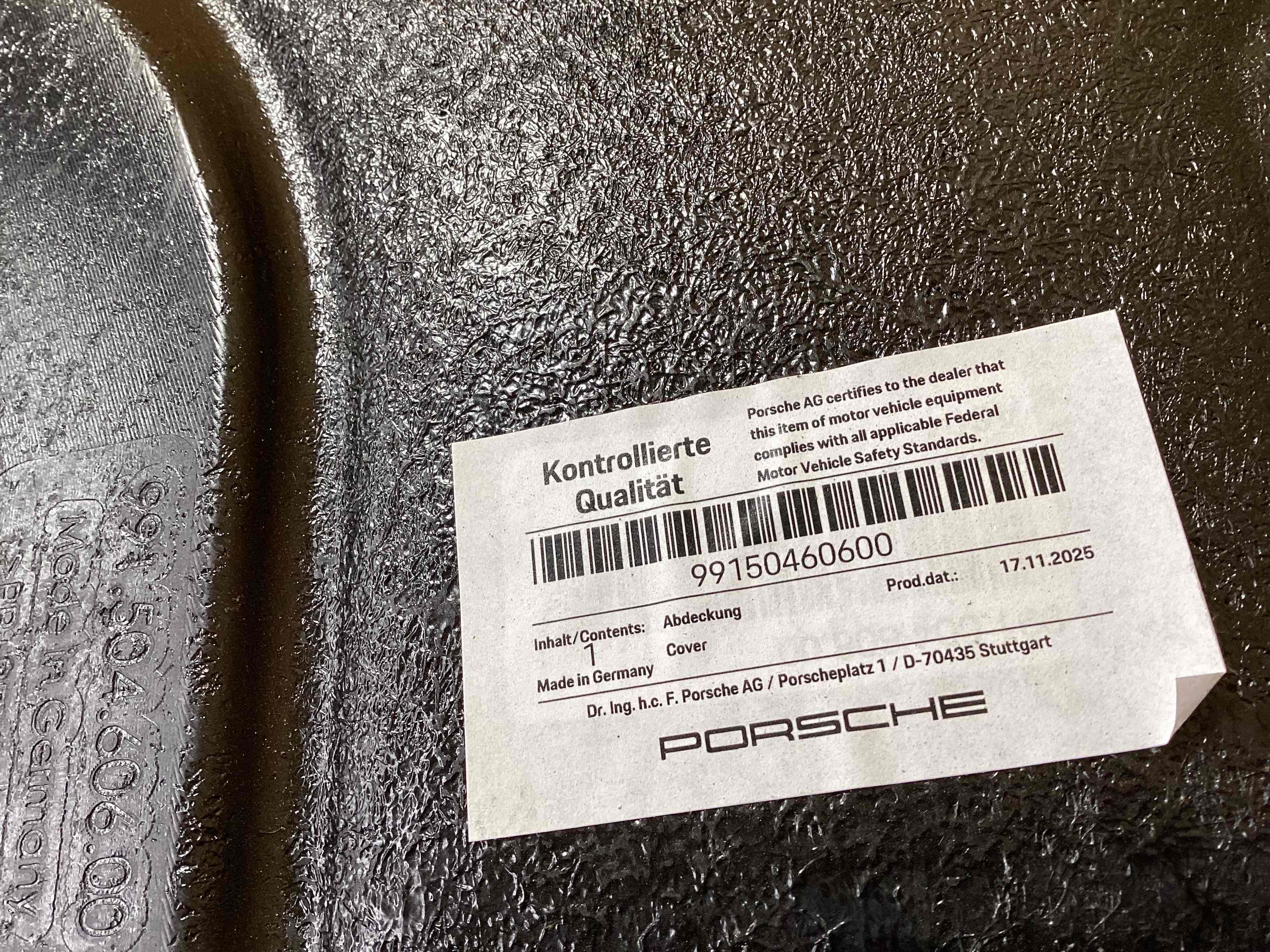 Защита днища кузова Porsche 911 110626-125