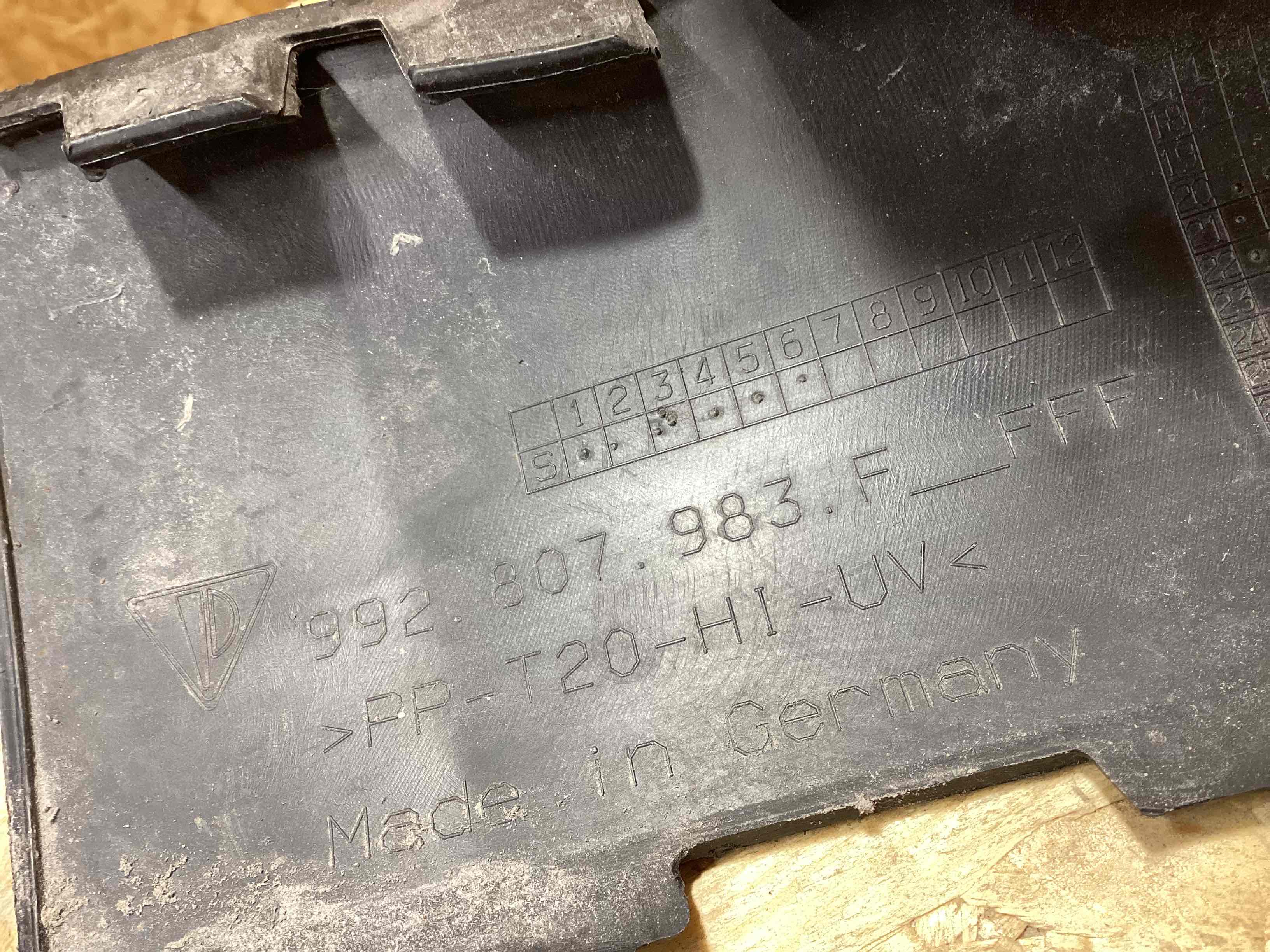 Накладка на бампер Porsche 911 140926-102