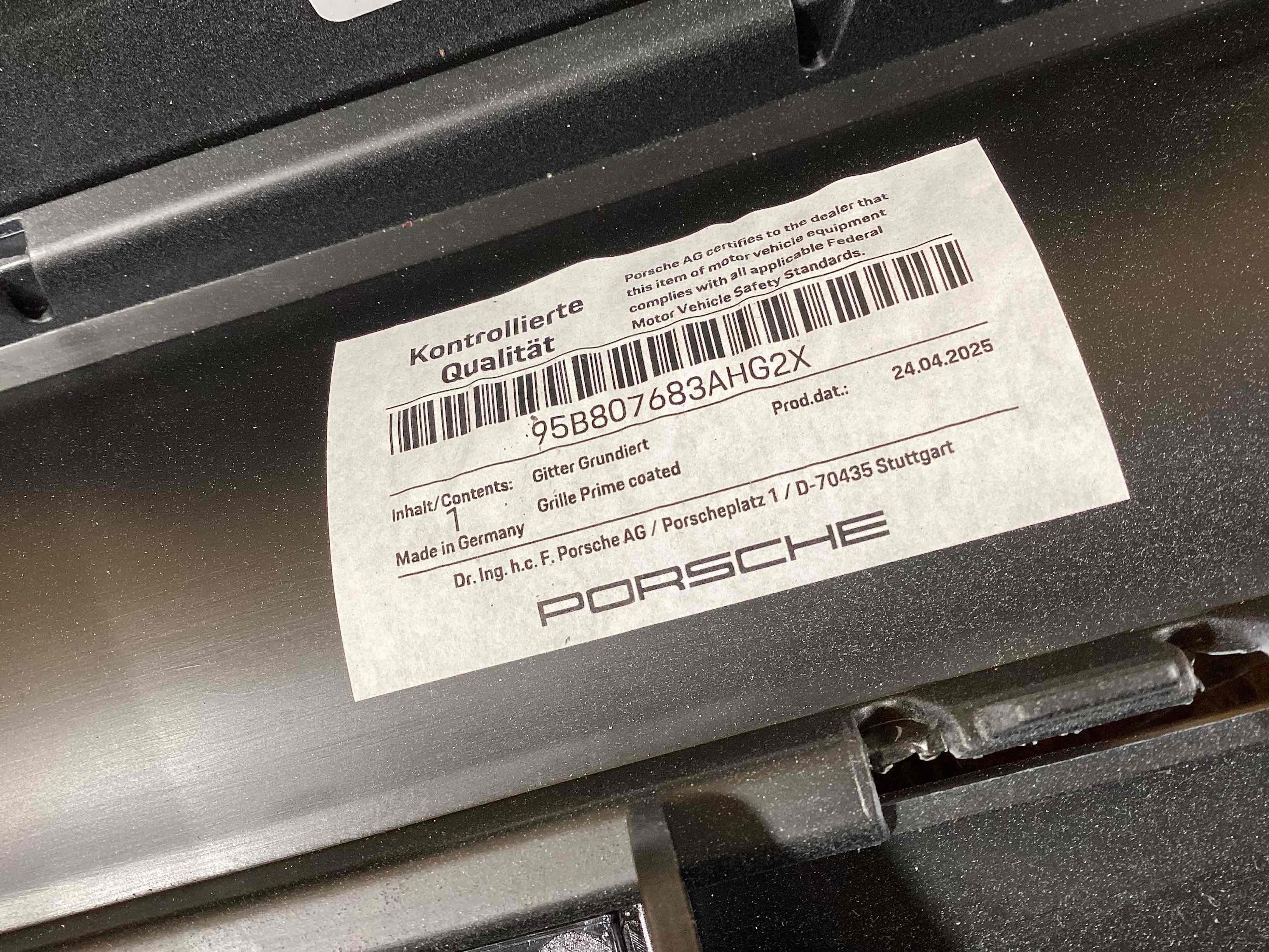 Заглушка, вставка (решетка) в бампер Porsche Macan 160326-138