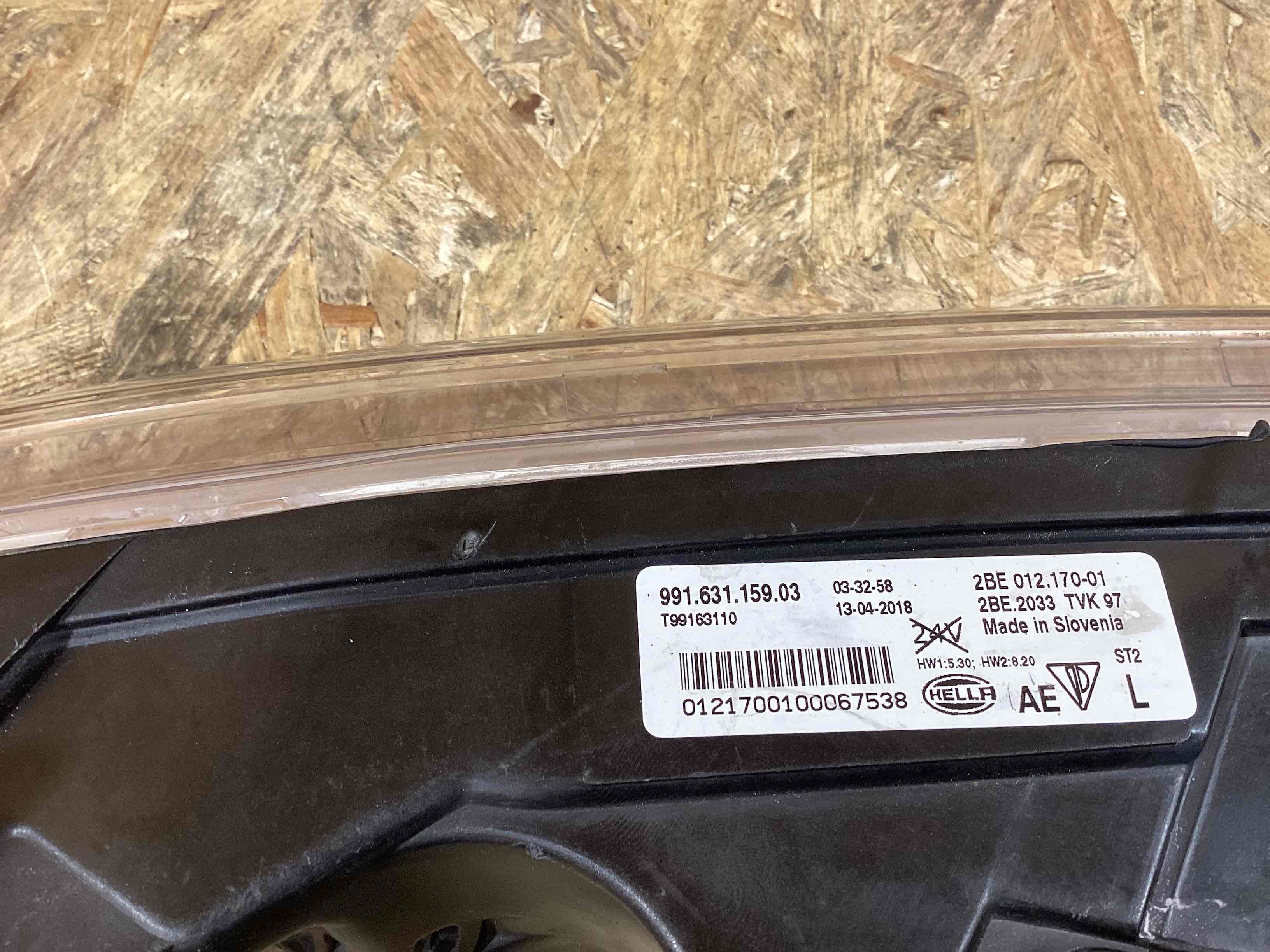 Фара протитуманна Porsche 911 160926-106