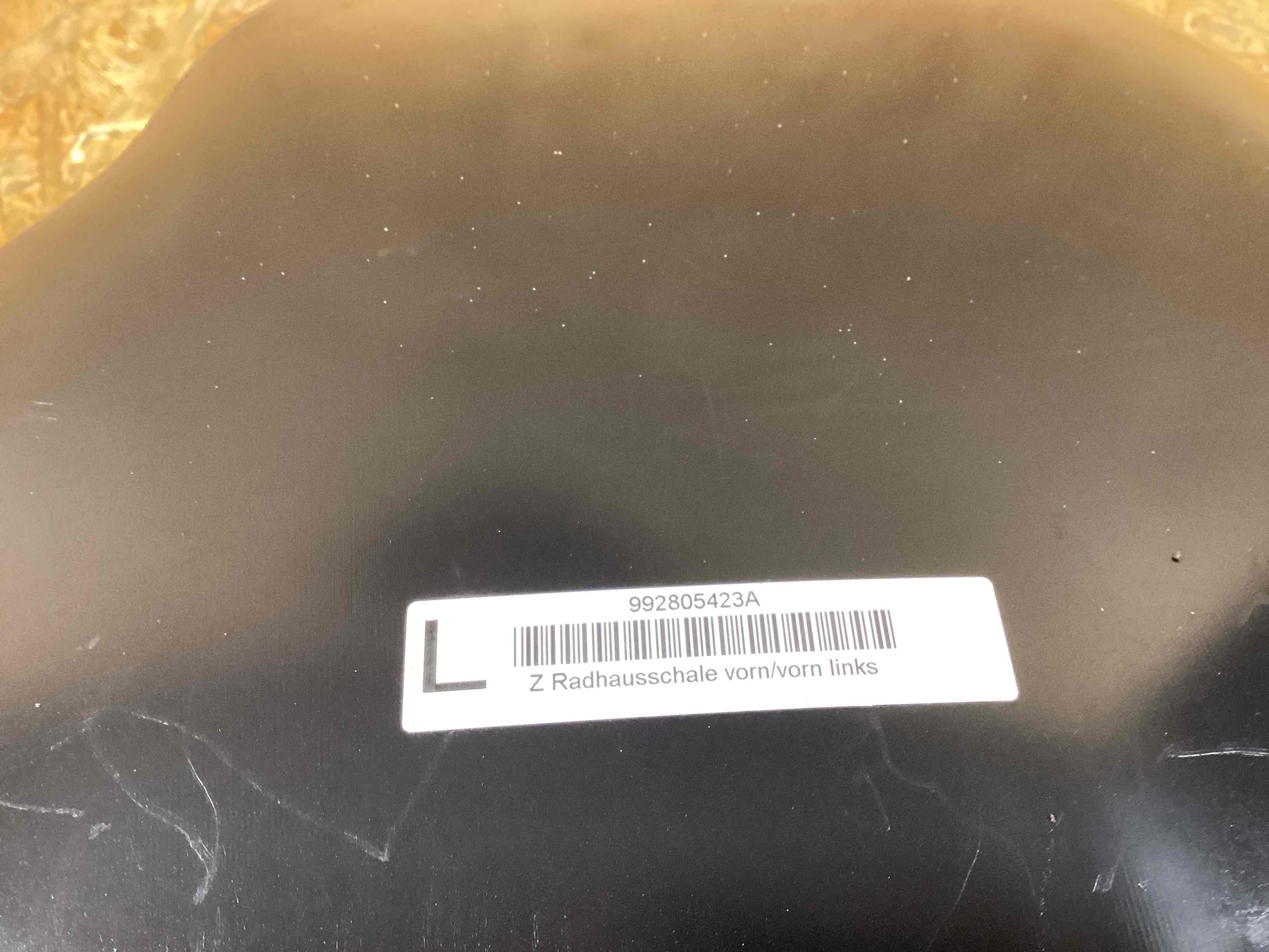 Защита арок передняя левая (подкрылок) Porsche 911 161225-104