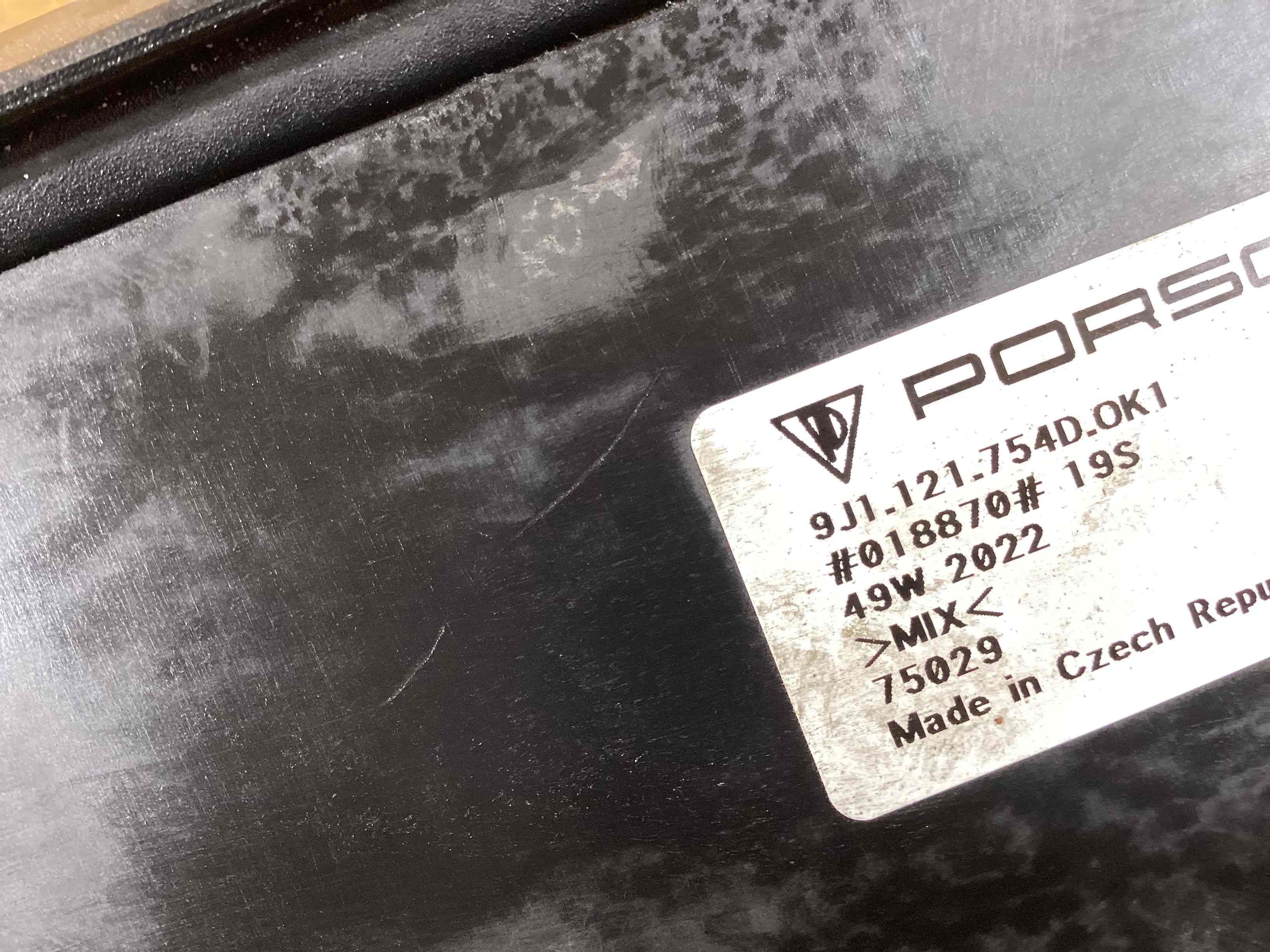 Жалюзи радиатора Porsche Taycan 170326-130