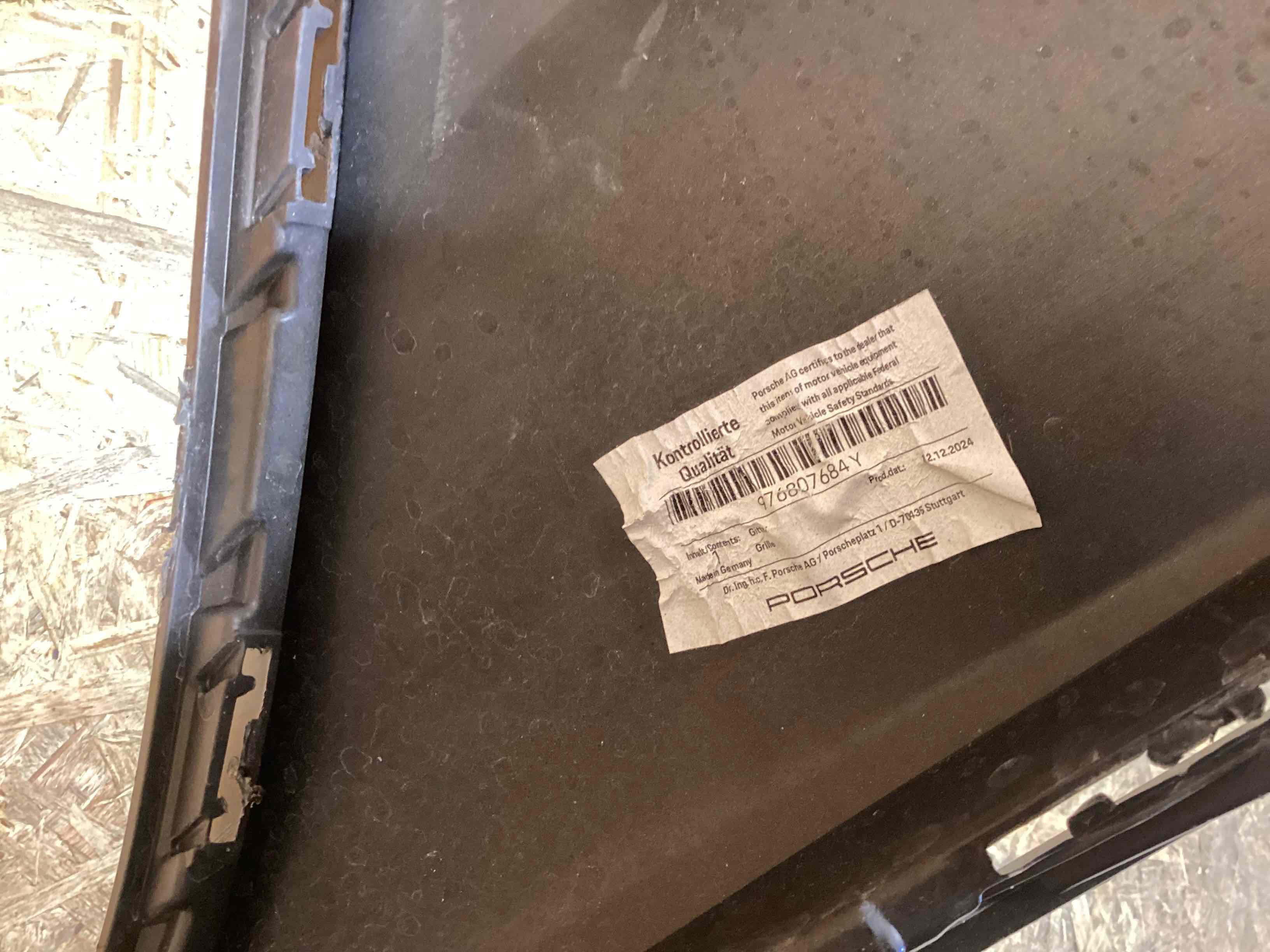 Накладка на бампер Porsche Panamera 170426-104