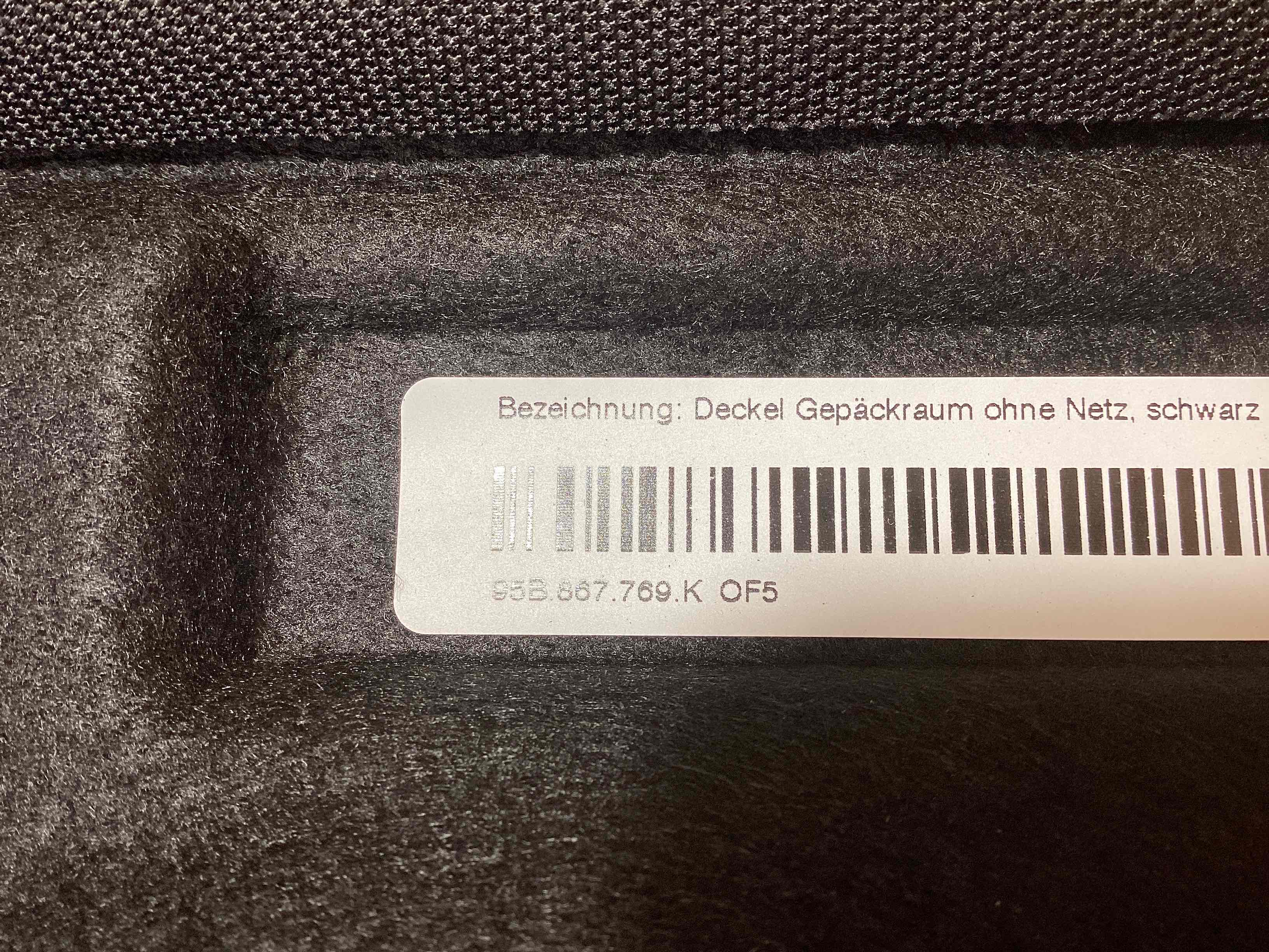 Напольное покрытие багажника, полка багажника Porsche Macan 181125-103