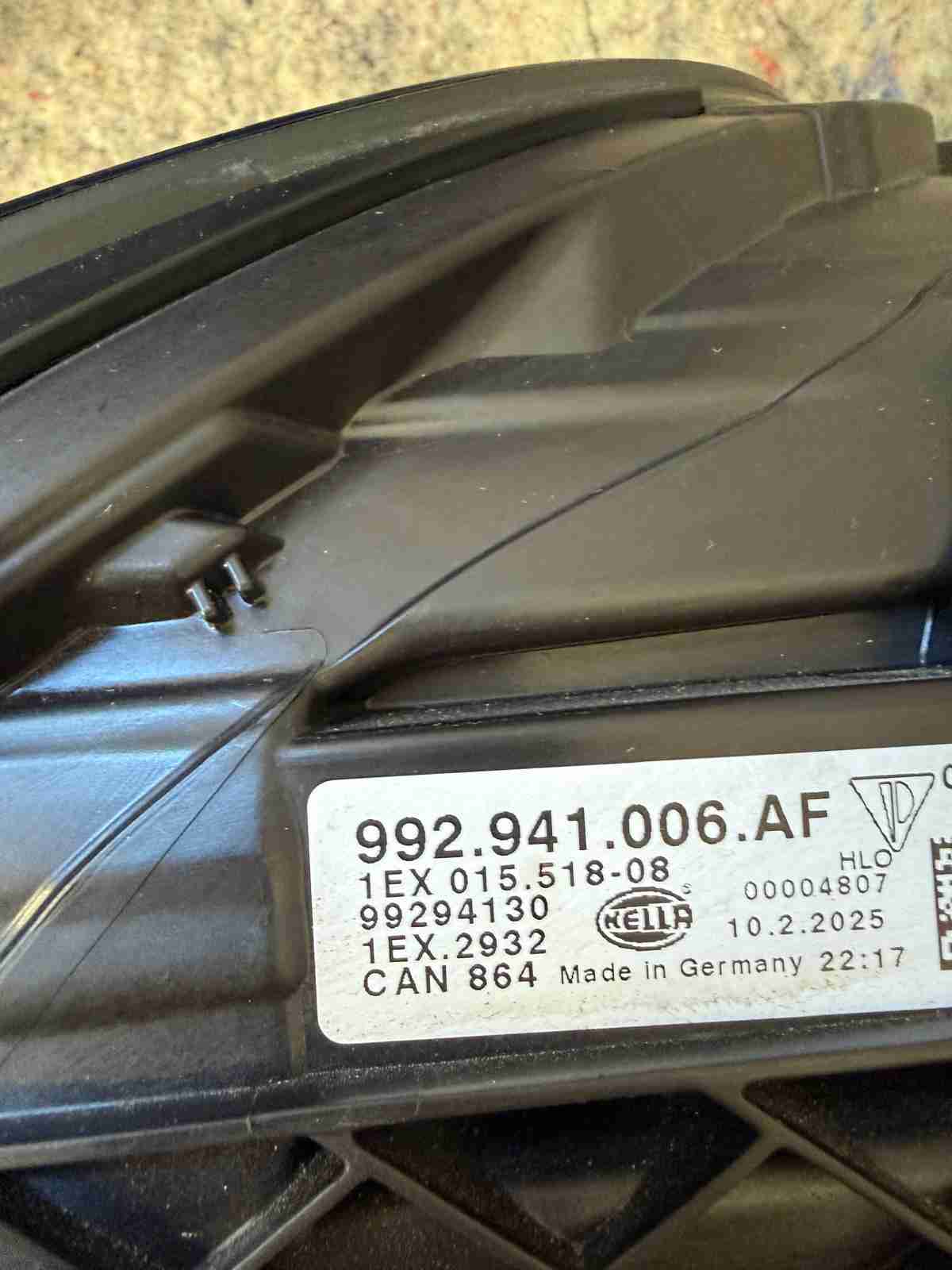 Фара левая Porsche 911 190226-103