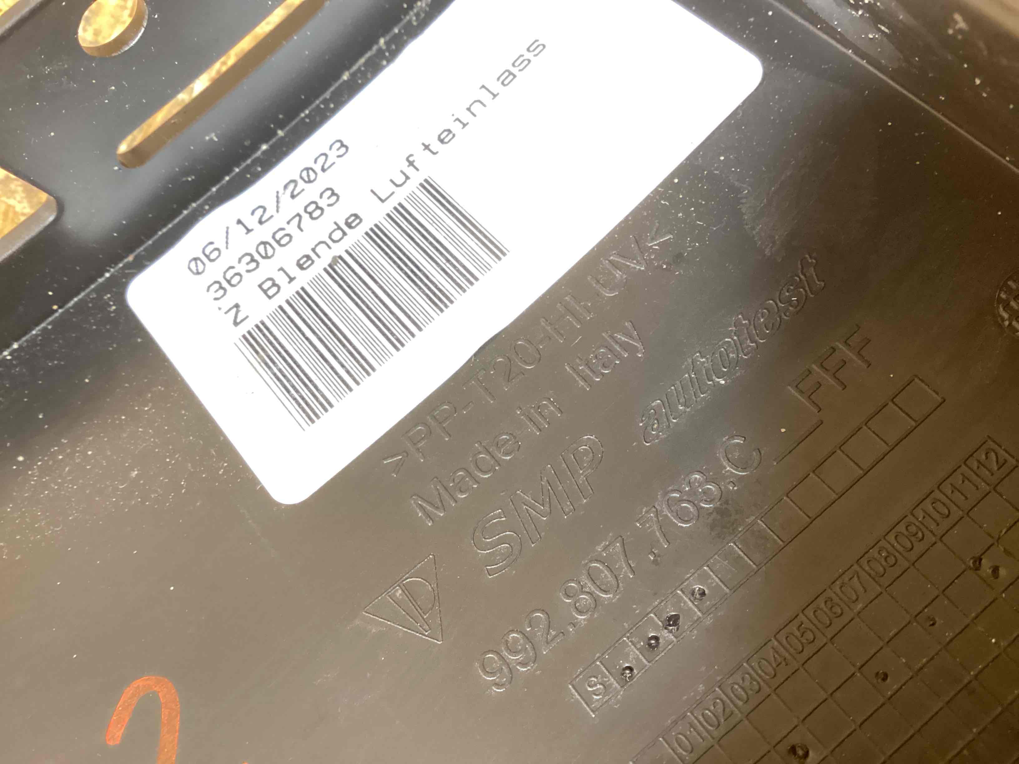 Заглушка, вставка (решетка) в бампер Porsche 911 201125-104