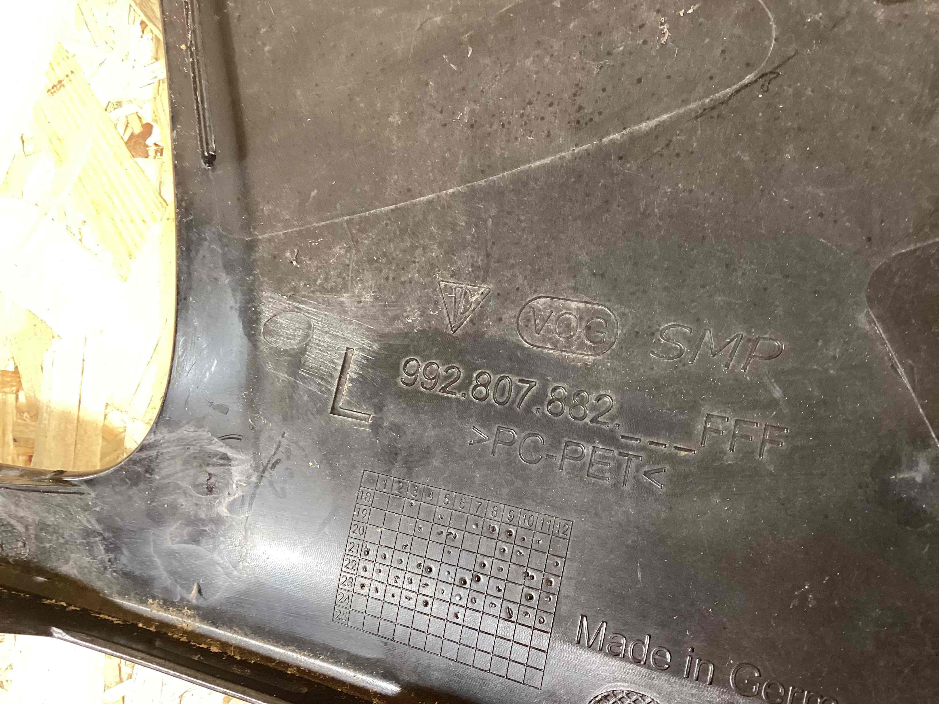 Заглушка, вставка (решетка) в бампер Porsche 911 230426-124