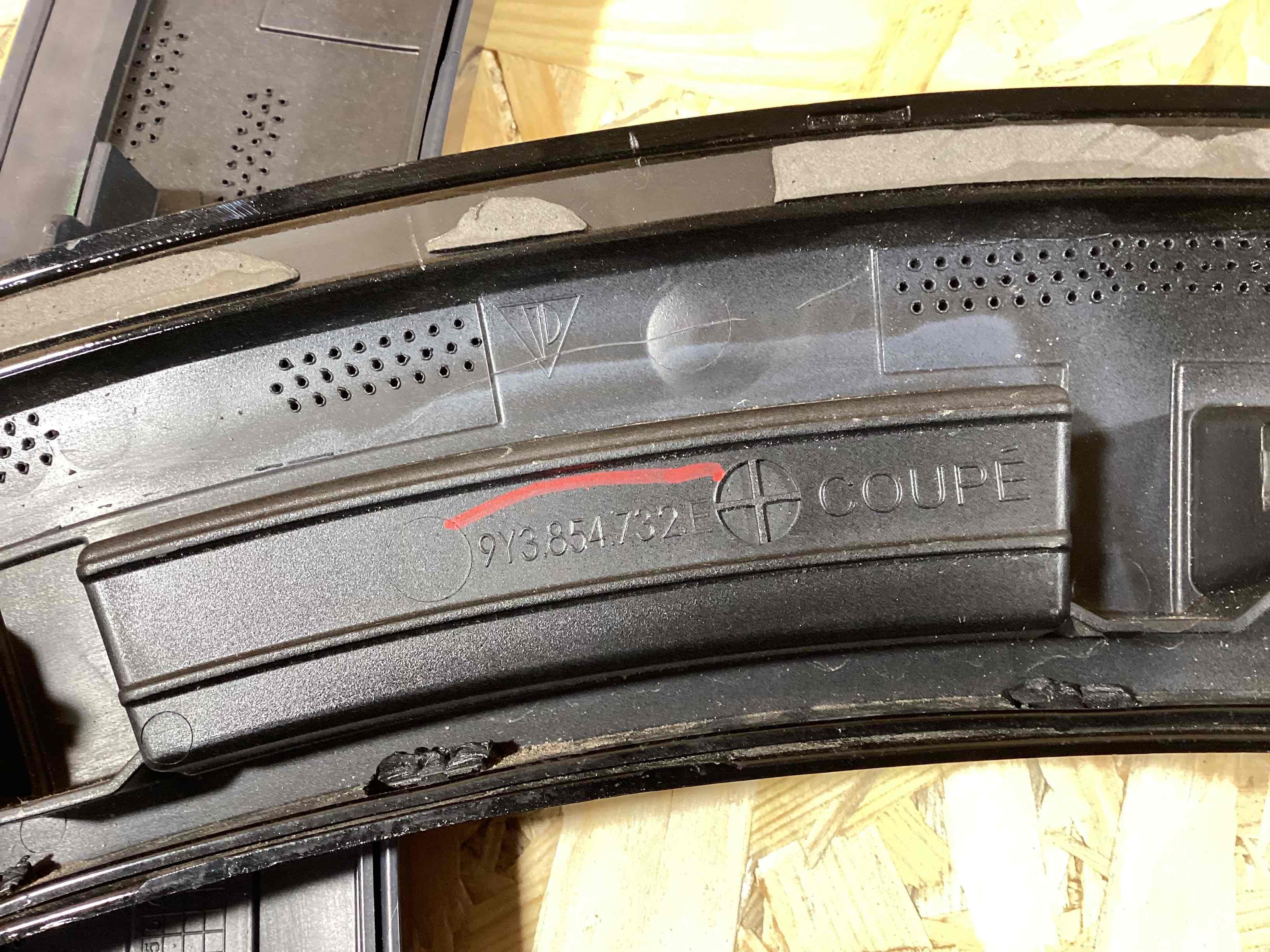 Молдинг арки, накладка на арку Porsche Cayenne 240426-101