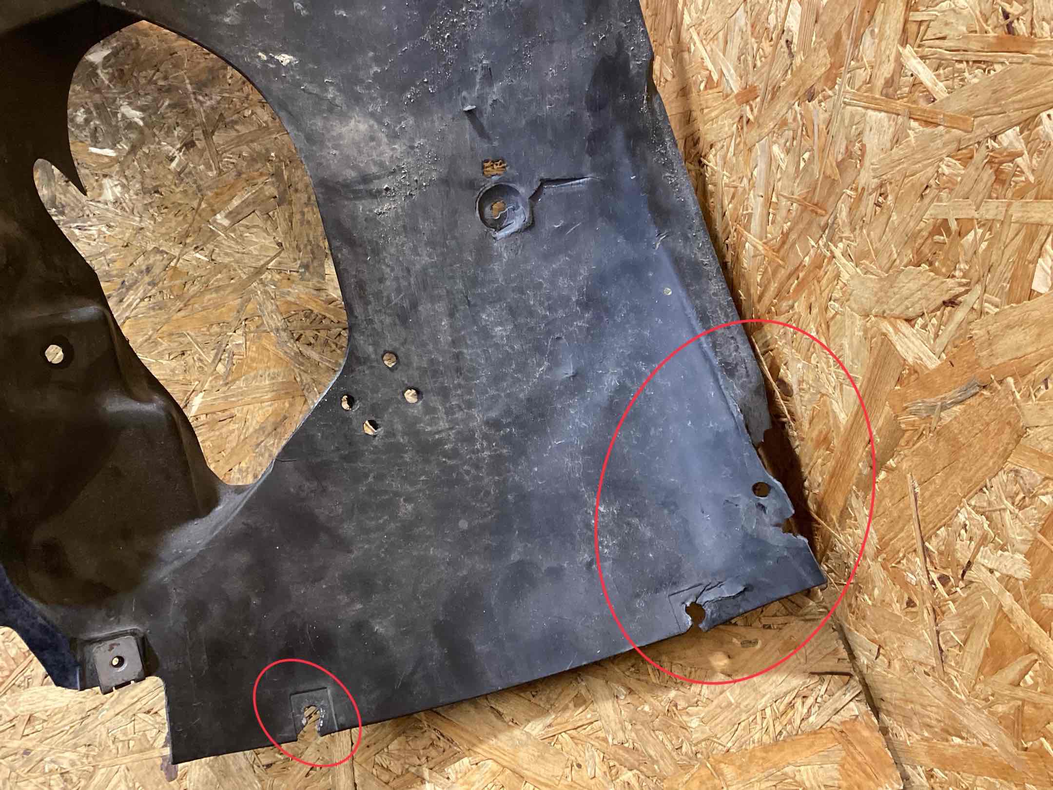 Защита арок передняя левая (подкрылок) Porsche 911 250226-119