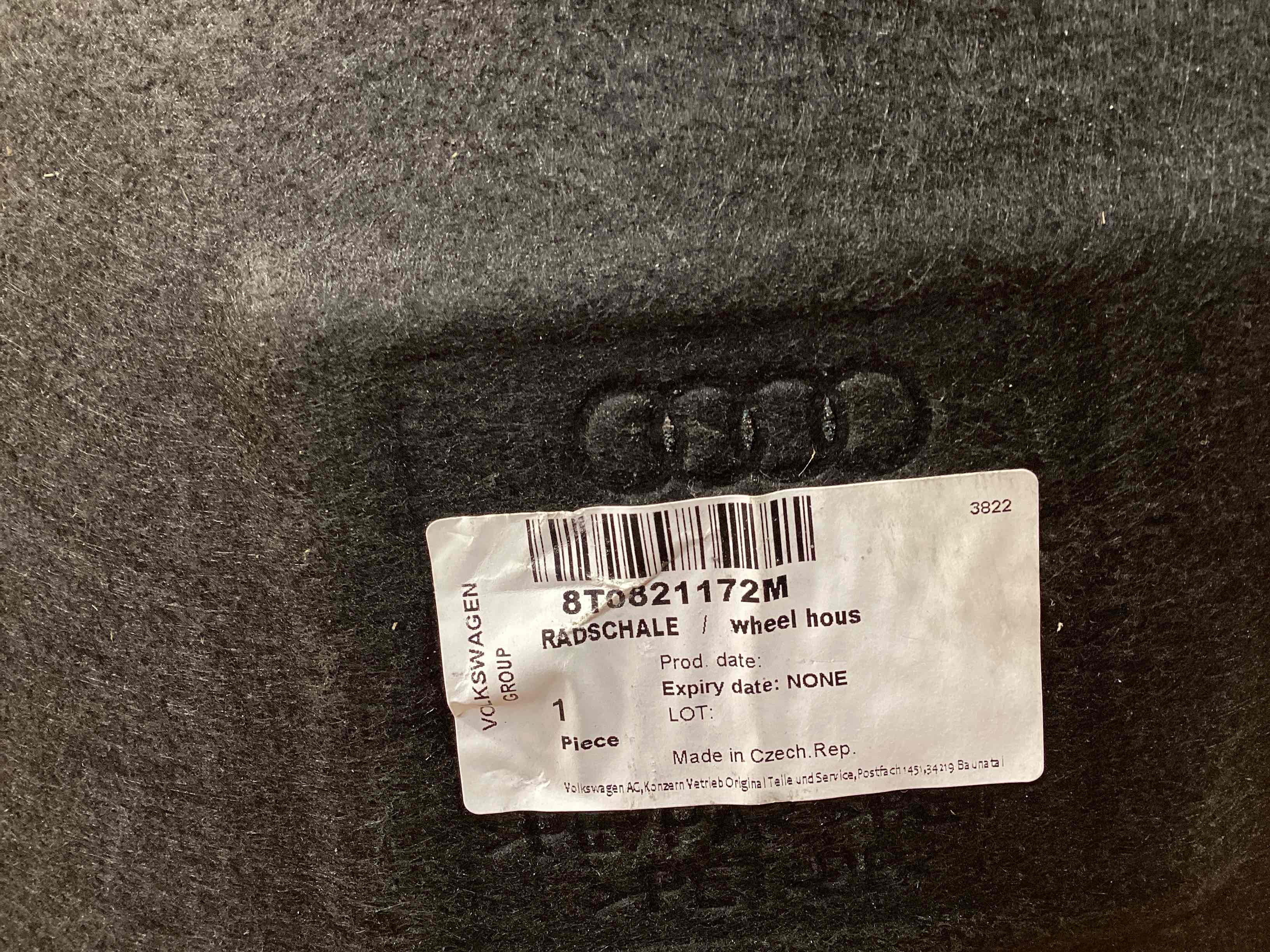 Защита арок передняя правая (подкрылок) Audi A5 261125-125