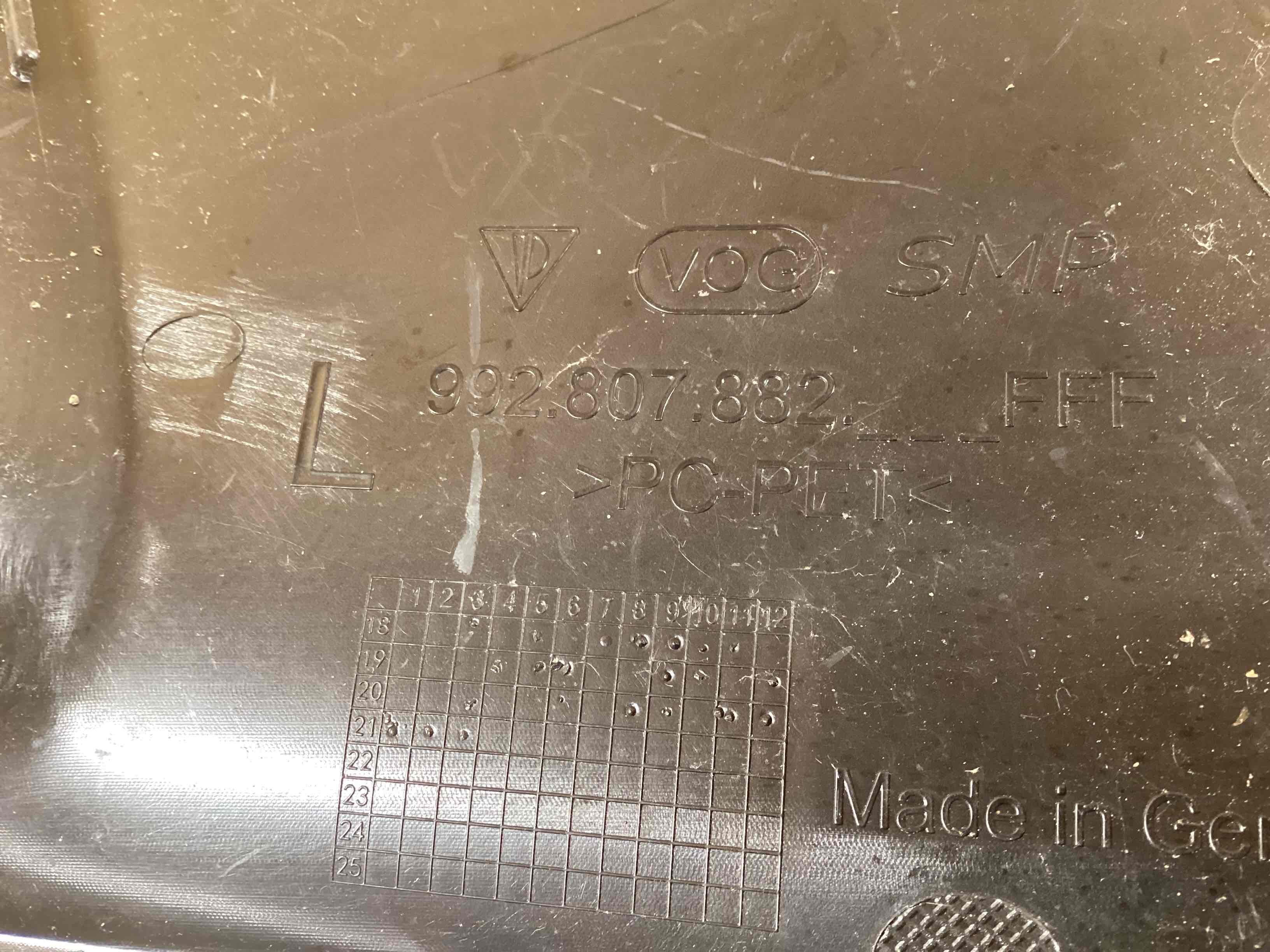 Заглушка, вставка (решетка) в бампер Porsche 911 280426-112