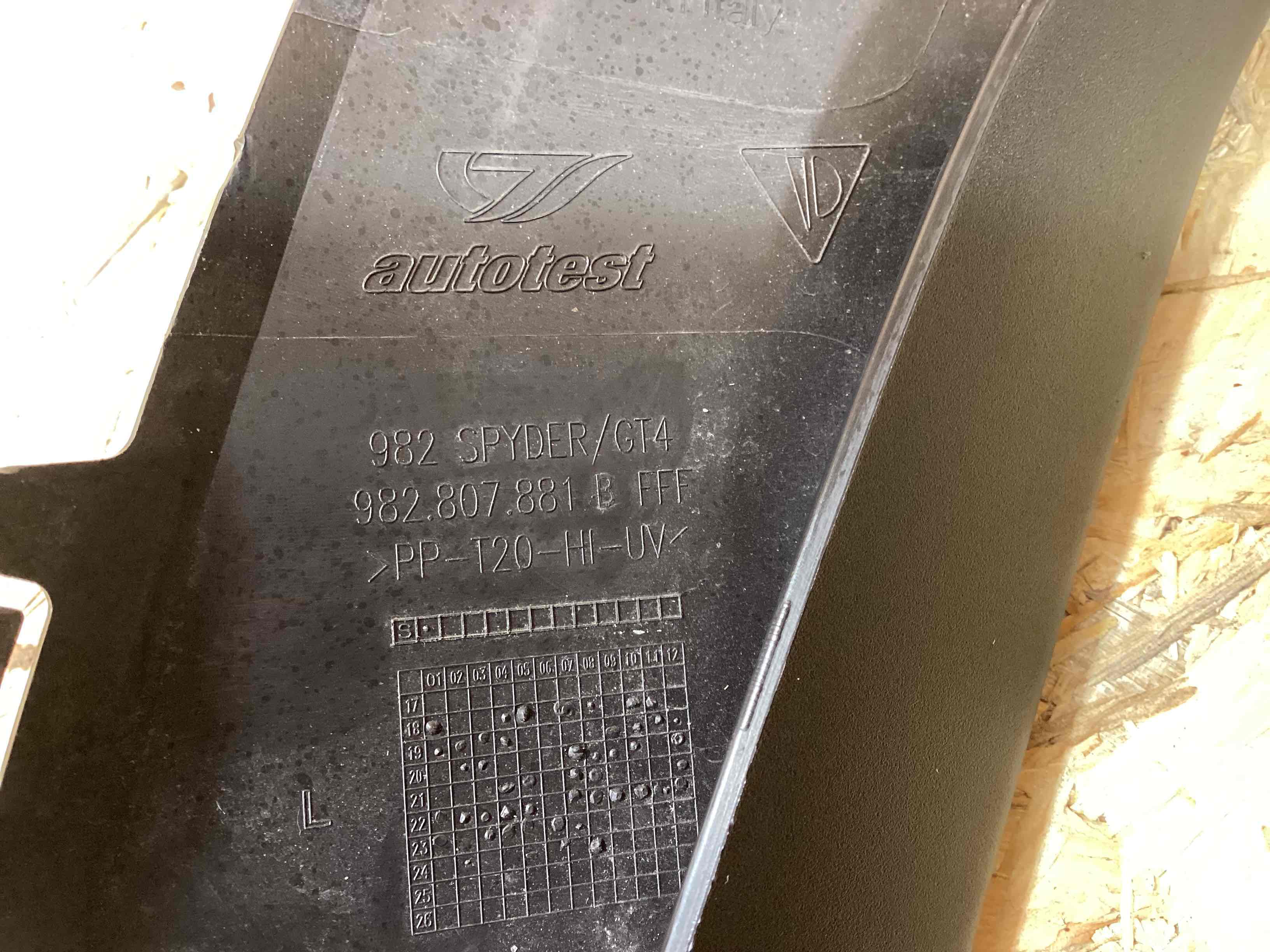 Заглушка, вставка (решетка) в бампер Porsche Cayman GT4 300326-123